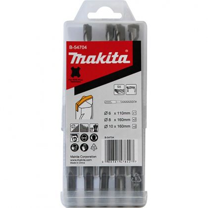 Sada vrtáků MAKITA SDS-Plus 5 ks B-54704