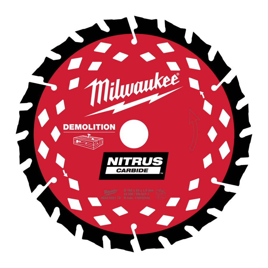 Pilový kotouč MILWAUKEE CSB P WD 165x20x1,6mm 24 zubů
