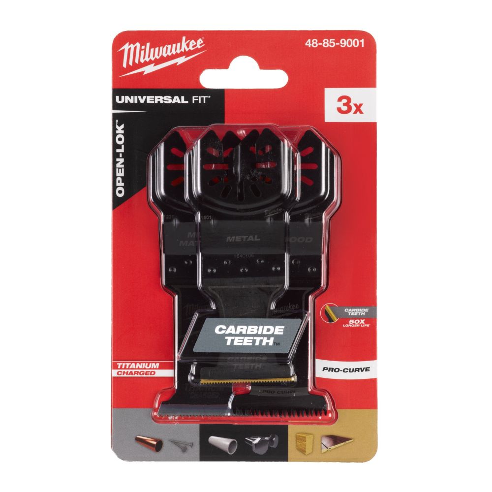 Sada ponorných listů MILWAUKEE OPEN-LOK 3ks 48859001