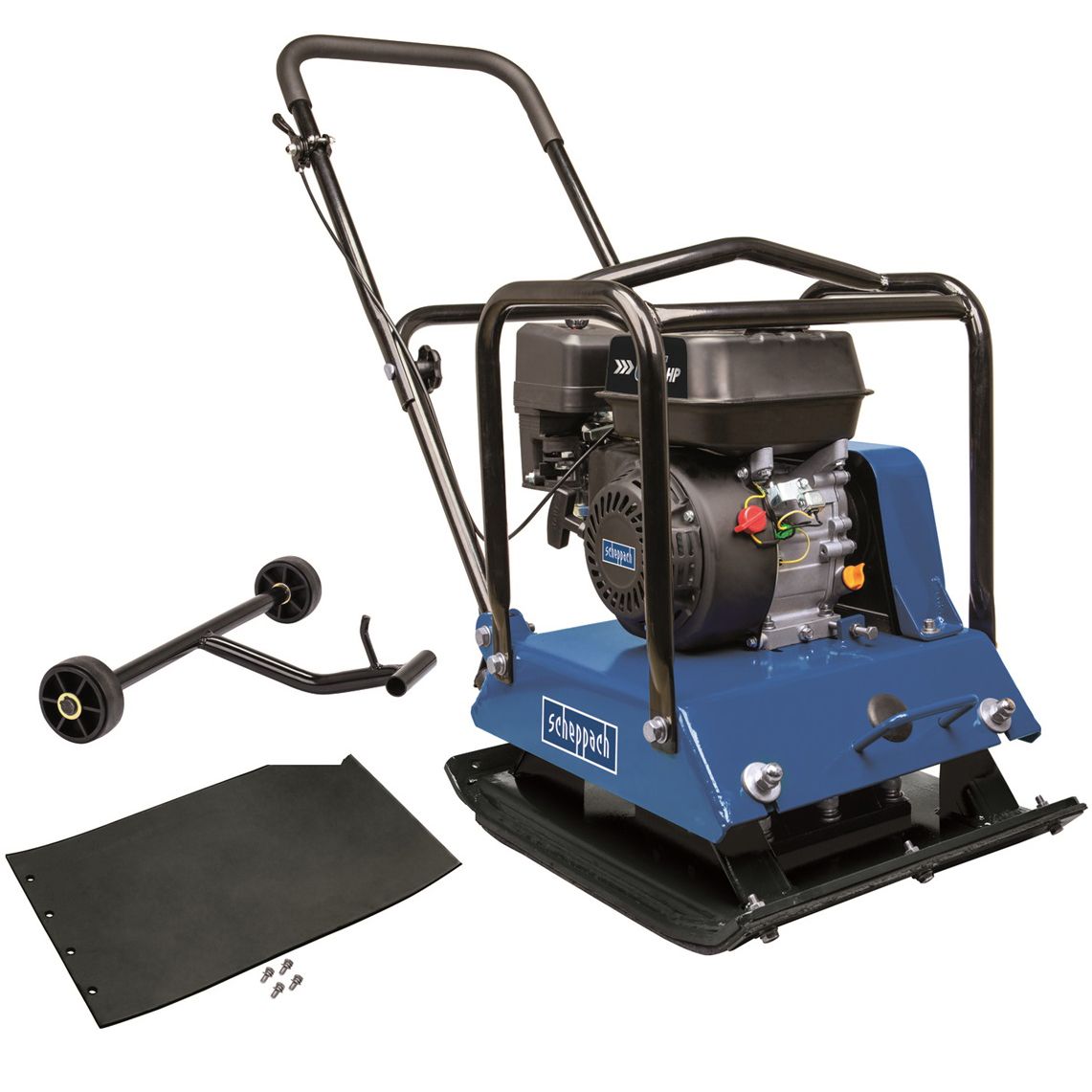Vibrační deska SCHEPPACH HP 2200 S (HP 2000 S) + gumová podložka a podvozek