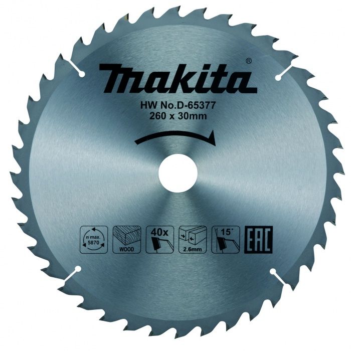 Pilový kotouč MAKITA 260x30 mm 40 zubů
