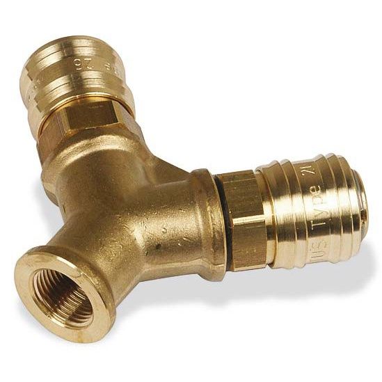 Rozdělovač AIRCRAFT s dvěma rychlospojkami 3/8