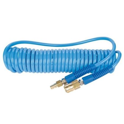 Spirálová PU hadice AIRCRAFT PRO 6 m Ø 6,5/10 mm rychlospojky