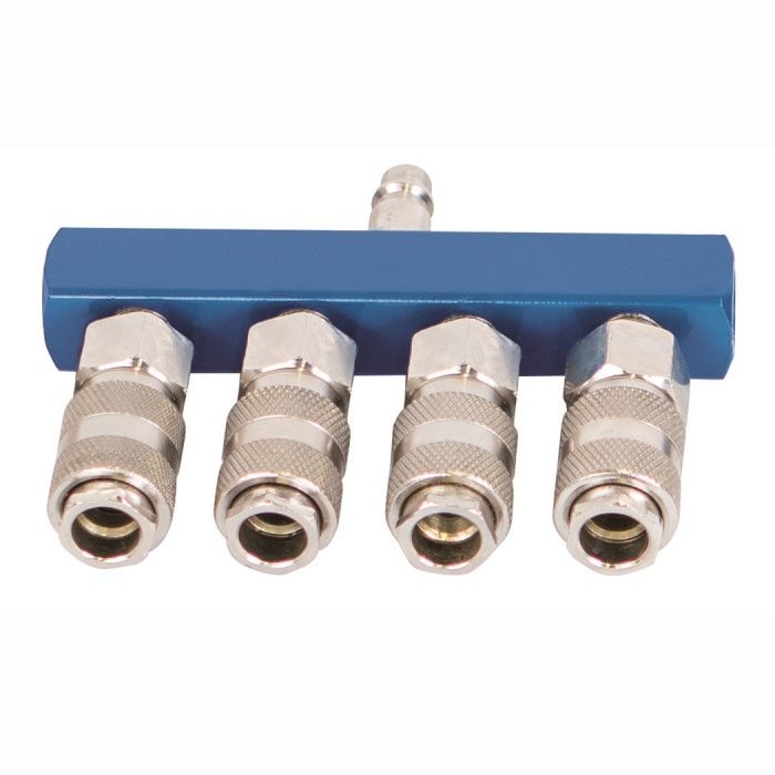 Vzduchová rozbočka SCHEPPACH se 4 rychlospojkami 