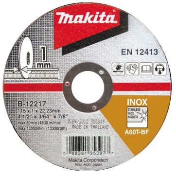 Řezný kotouč nerez MAKITA 115x1,0x22 mm