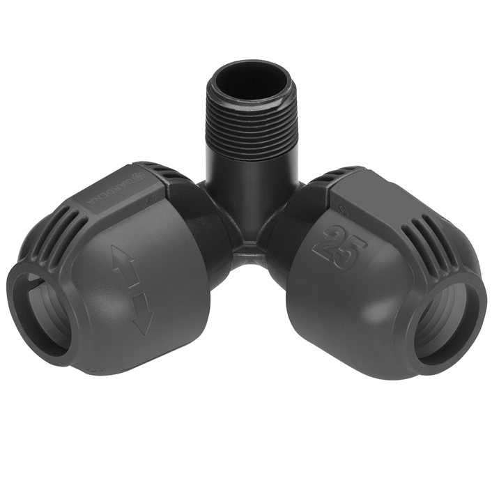 Rohová přípojka GARDENA 25 mm x 3/4