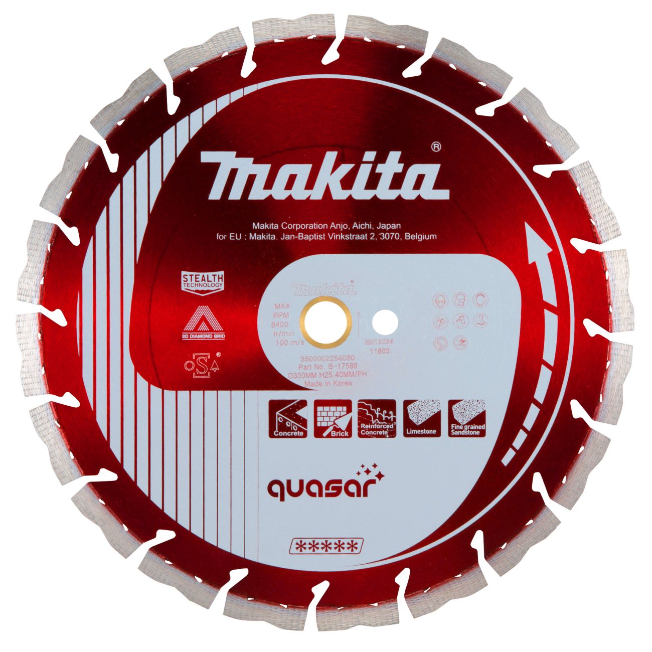 Diamantový kotouč MAKITA Quasar 300 mm