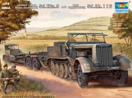 TR7275 Sd.Kfz.9 (18t) Half-Track & Sd.Ah.116 Trailer