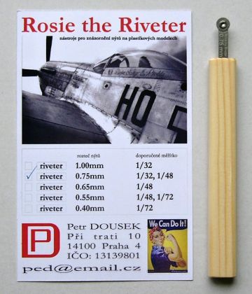 PDRIVET04 Rosie the riveter 0,75mm (1/48+1/32)