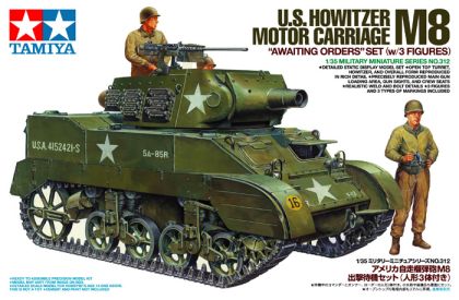 TA35312 U.S. HOWITZER MOTOR CARRIAGE M8w/3 FIGURES