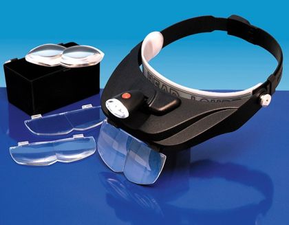 RM3901765 LC1765 Čelenka s lupou+LED