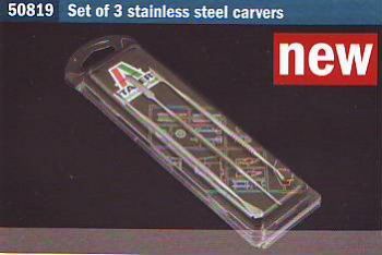 ITA50819 Modelárske hladitka,3ks Stainless Steel