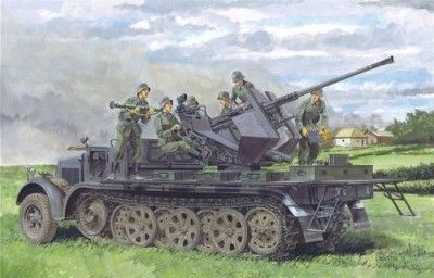 DRA6541  Dragon 1:35 Sd.Kfz.7/2 3.7cm FlaK 36