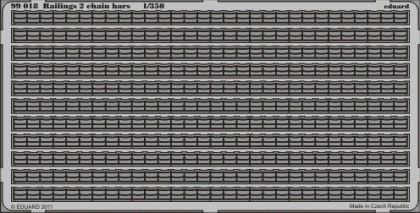 EDU99018  dvojpriečkové zábradlie Railings 2 chain bars 1/350