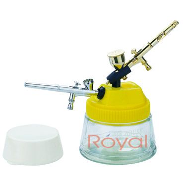 RY019 AIRBRUSH CLEANING POT WITH 2 HANGERS.