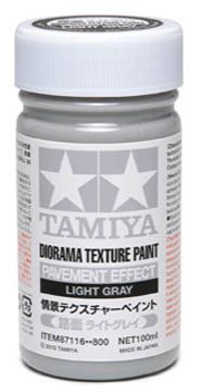 TA87116 Diorama Texture Paint 100ml - Pavement Effect, Light Gra