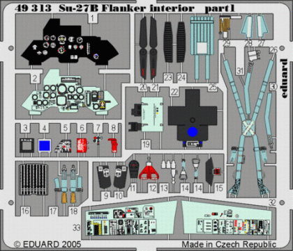 EDU49313  Su-27 Flanker B interior