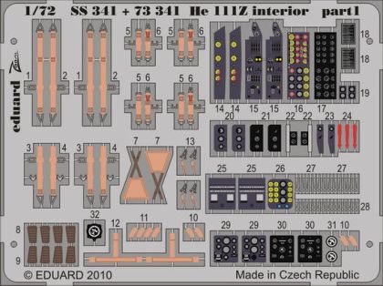 EDUSS341  He 111Z interiér S. A. 1/72