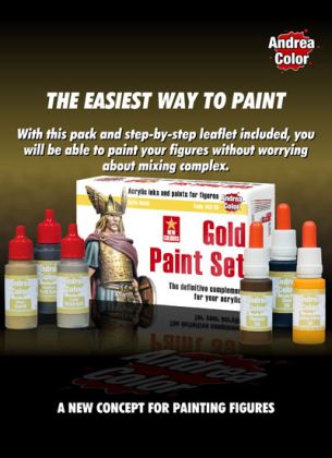 AN ACS-008 Gold Paint Set