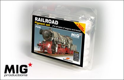 MiGP248 RAILWAY PIGMENT SET (Fixer Included)