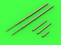 MAST72072 MiG-17PF (Fresco D) - 23mm gun barrels set & Pitot Tub