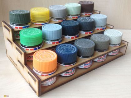 VALPR02 Stojan na Akrylové farby TAMIYA - okrúhle (na 15 farieb)