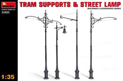 MA35523 Tram Supports and Street Lamps