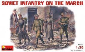 MA35002 Soviet Infantry on March.WW II