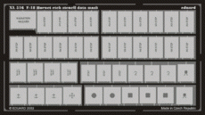 EDUXL516 F-18 etch stencil data mask -etch