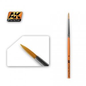 AK605 Round Brush 4 Synthetic