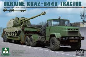 TAK2019 Ukraine Kraz-6446 Tractor w/ ChMZAP 247G Trailer