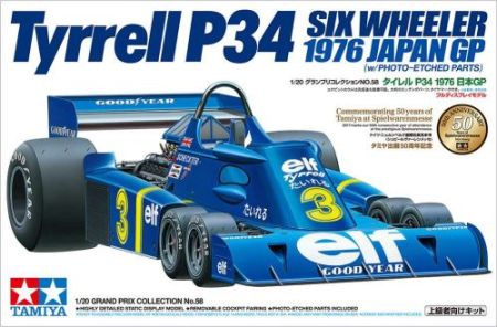 TA20058 Tyrrell P34 Six Wheeler 1976 Japan GP (w/Photo-Etched Parts)