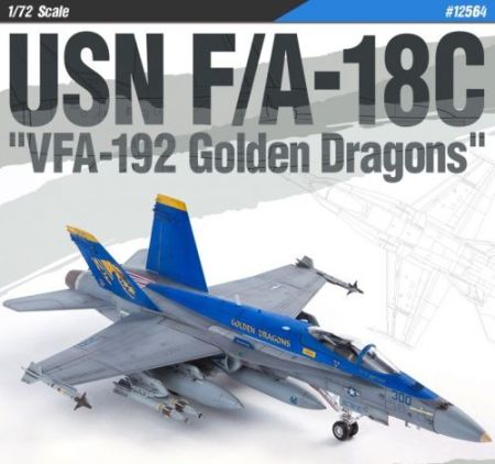 AC12564 F/A-18C VFA-192 Golden Dragons