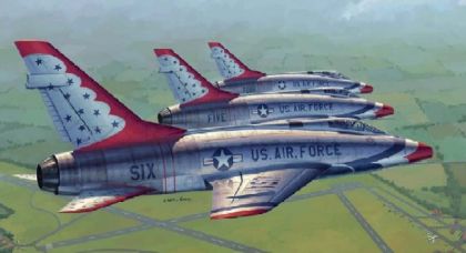 TR2822 F-100D in Thunderbirds Livery
