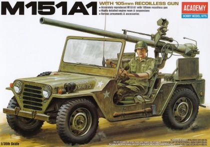 AC13003 M-151A1 w/105mm