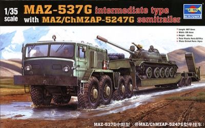 TR0211 MAZ-537G Type with MAZ/ChMZASP 5247G Semi-Trailer