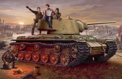 TR0360 Russian KV-1 model 1942 Lightweight Cast Tank