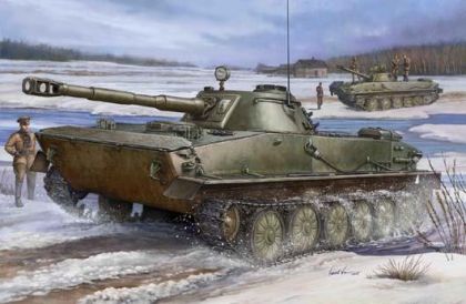 TR0380 Russian PT-76 Light Amphibious Tank