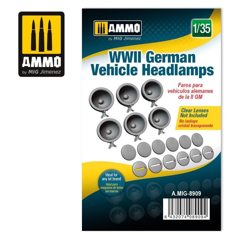 1:35 WWII German Vehicle Headlamps