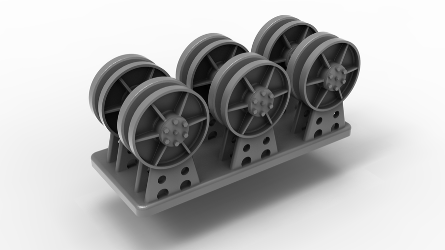 1:35 STUG. III G SUPPORT ROLLER MIAG, AFTER NOVEMBER 1943, FOR ONE VEHICLE