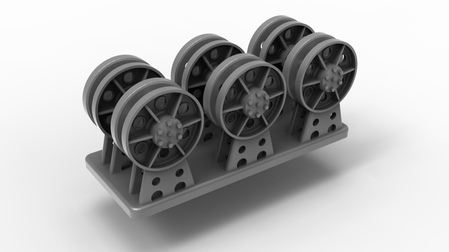 1:35 STUG. III G SUPPORT ROLLER ALKETT, NOVEMBER 1943 - MARCH 1944, FOR ONE VEHICLE