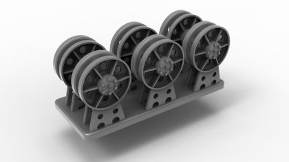 1:35 STUG. III G SUPPORT ROLLER ALKETT, NOVEMBER 1943 - MARCH 1944, FOR ONE VEHICLE