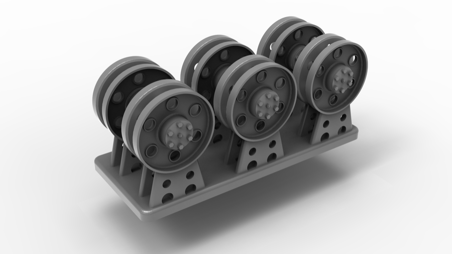 1:35 STUG. III G SUPPORT ROLLER ALKETT, AFTER JANUAR 1944, FOR ONE VEHICLE