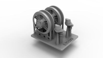 1:35 PANHER G LATE IDLER WHEELS (665MM) WITH ARMS AND CASTING NO. FOR DRAGON KITS, FOR ONE VEHICLE