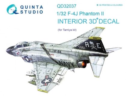 1:32 McDonnell F-4J Phantom 3D-Printed & coloured Interior on decal paper
