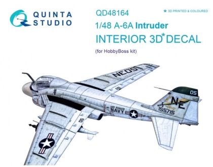 1:48 A-6A Intruder 3D-Printed & coloured Interior on decal paper