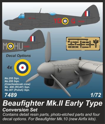 1:72 Beaufighter Mk.II Early Type Conversion set