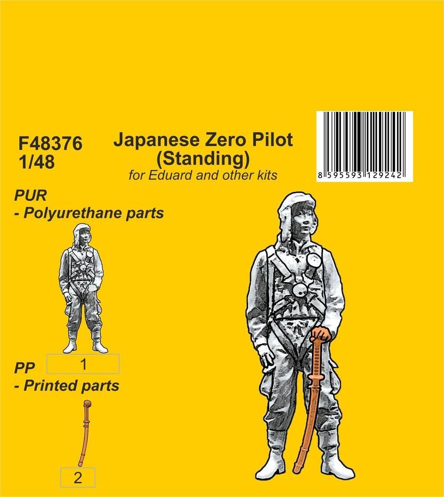 1:48 Japanese Zero Pilot (Standing)