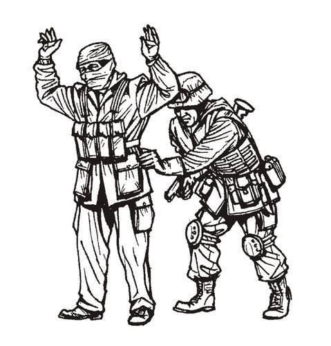 1:35 Iraq Warrior + MP Soldier 2 fig.
