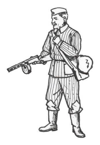 1:35 Soviet Soldier with Machinegun (1 fig.)